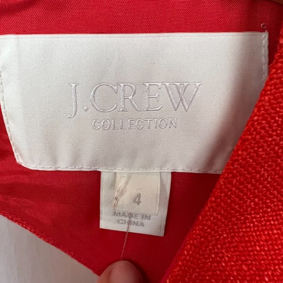 J. Crew Collection #78521 100% Linen Cha Cha Dress Size 4 NWT - Picture 6 of 13